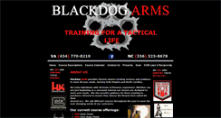 Desktop Screenshot of blackdogarms.com